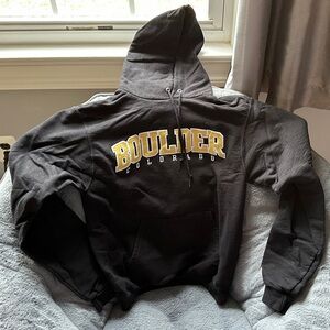 Champion Boulder Colorado Black Hoodie